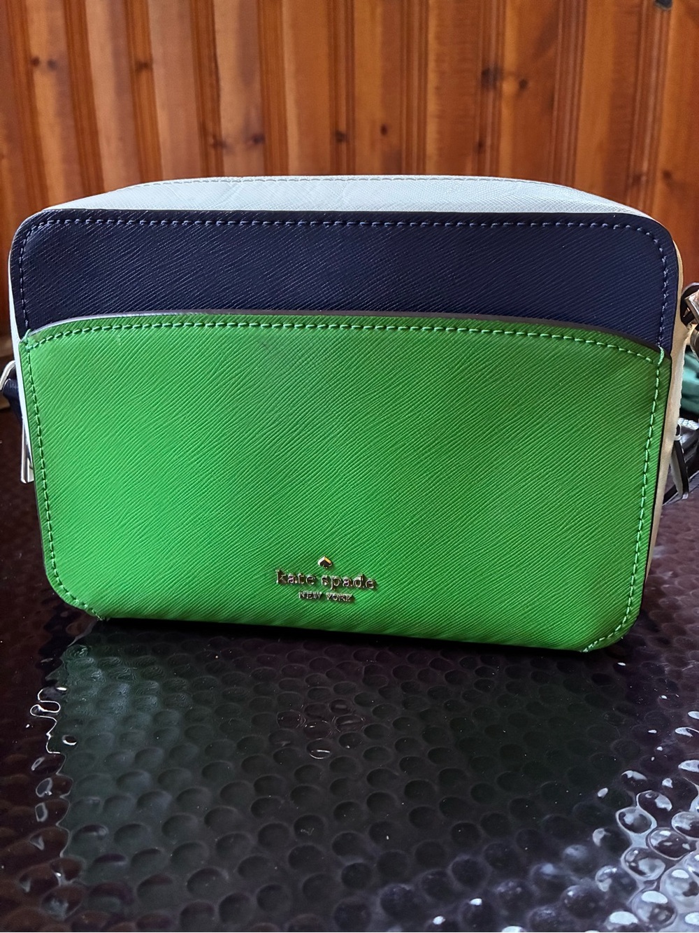 Kate Spade Lauryn color block camera bag